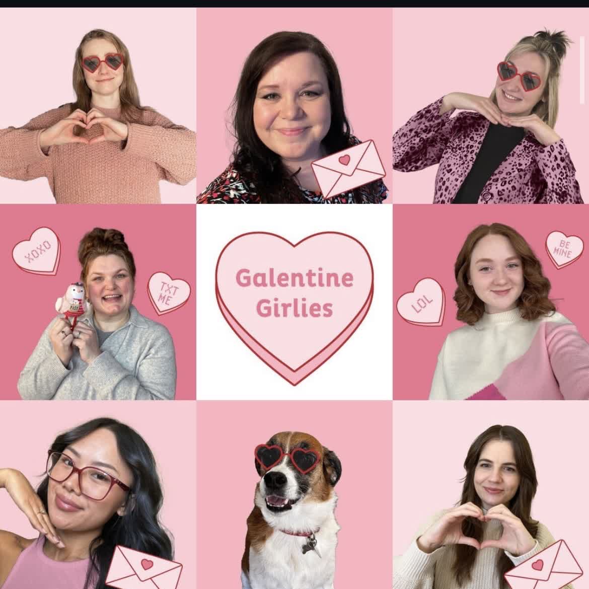 Galentine's Day team grid post